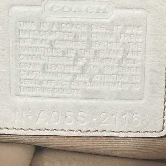 Coach ivory leather Soho zip satchel - Picture 12 of 16
